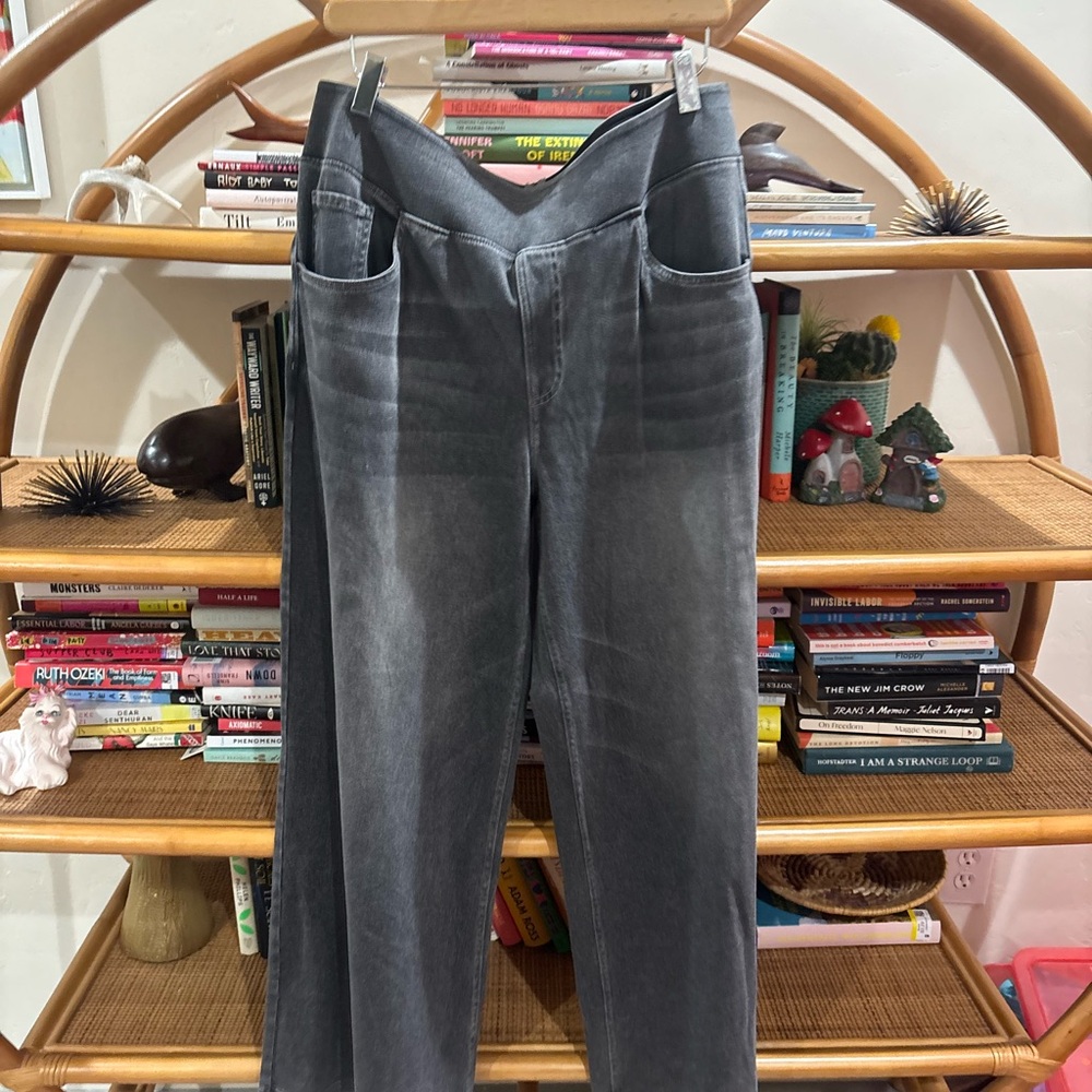 HALARA Charcoal Denim wide Leg Jegging - Picture 4 of 4